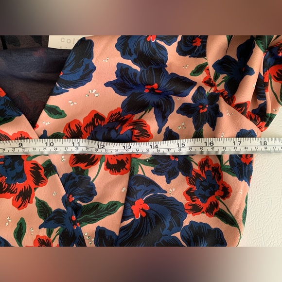 Zara Midi Length Floral Dress Long Sleeve Waist Tie Pockets Medium NWT - Picture 12 of 16